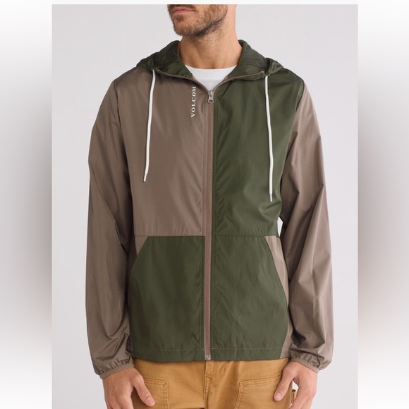 Volcom: Karlin Color Block Zip Jacket - Picture 1 of 3